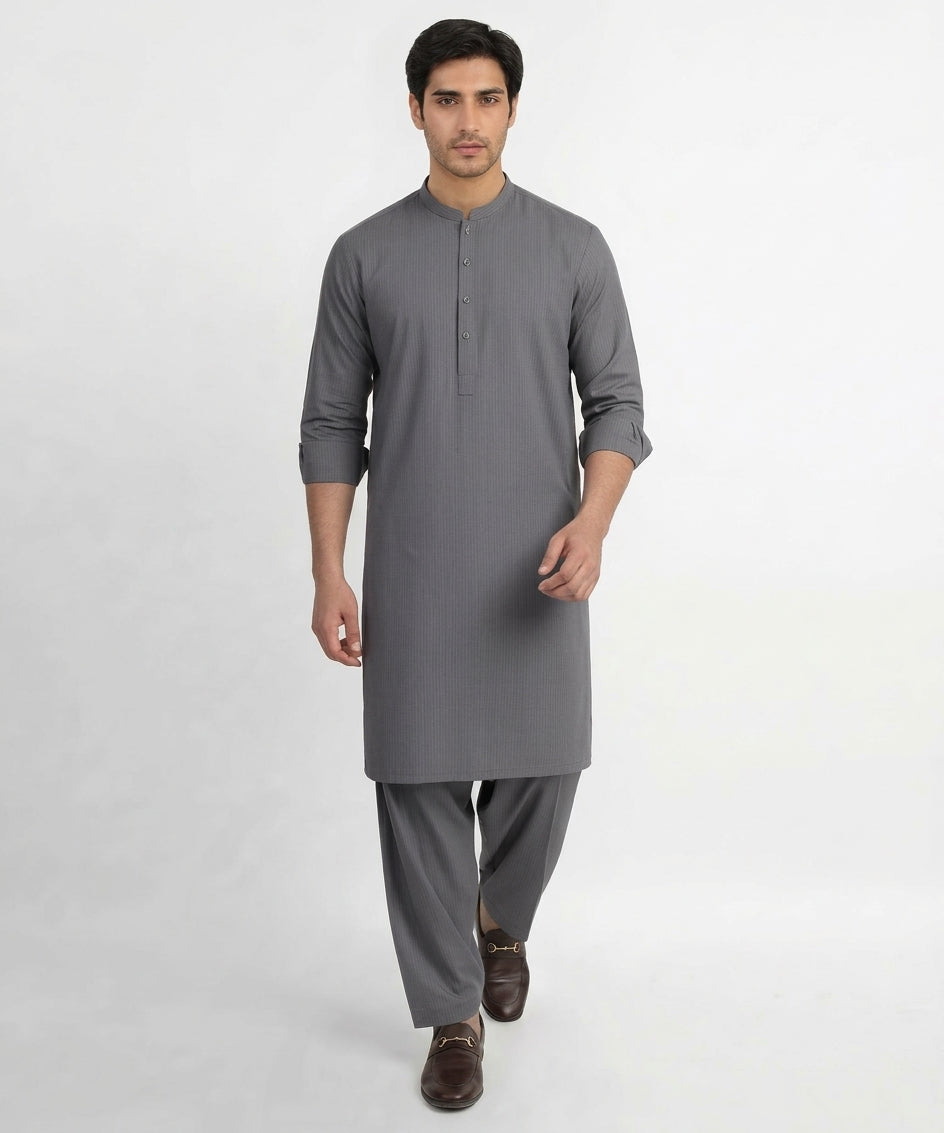 VAQZORA Premium Unstitched Gents Suit - 10 Classic Colors